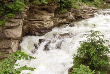 Mountain river stones whirlpool