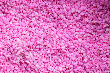 pink decoration stone as background.
