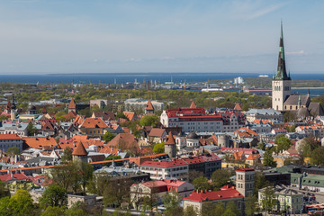 Fototapeta na wymiar Tallinn City,View From Hotel 