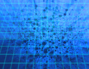 cloud storage security information, data deep learning hologram ai technology robotic, futuristic cyber network system online