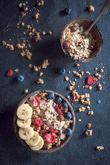 Healthy breakfast served