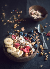 Served healthy breakfast