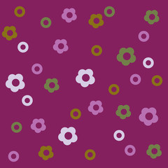 Floral cute repeatable background for wallpapers, banners and covers