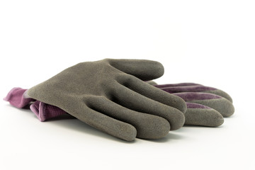 pair of gloves isolated on white background
