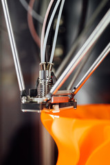 Obraz premium 3d printer head, closeup view