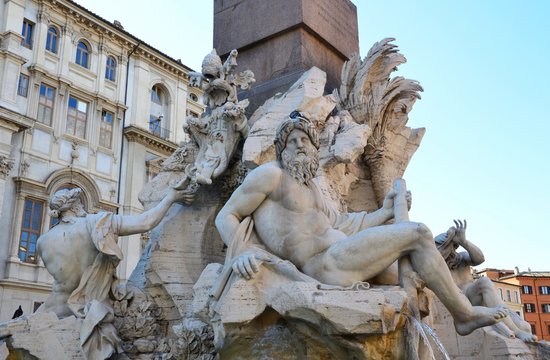 Vierströmebrunnen, Rom
( Fontana dei Quattro Fiumi )