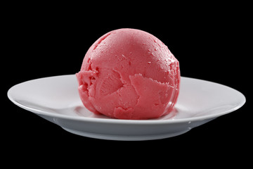 ice cream on black space 