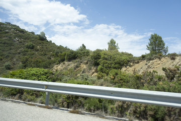 Traveling with the car in Castellon, Spain