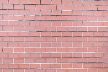 Close up red brick wall texture