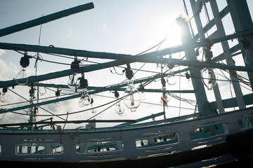 Squid fishing boat light bulb