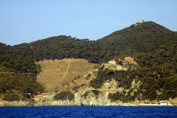 Naklejka premium Italia, Toscana, Livorno, isola della Gorgona