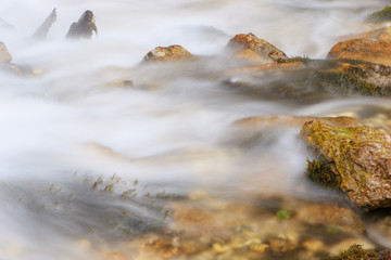 Fototapeta na wymiar Long exposure Alpine water