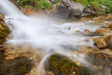 Long exposure Alpine water
