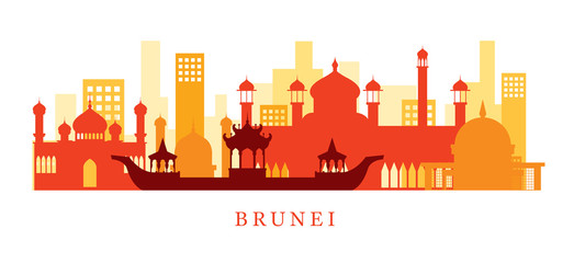 Brunei Architecture Landmarks Skyline, Shape