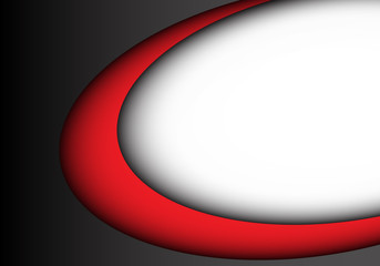 Abstract black red white curve design modern background vector illustration.