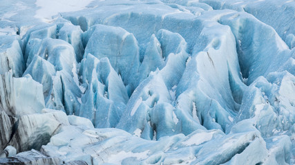 Glacier ice close up taken in Iceland.