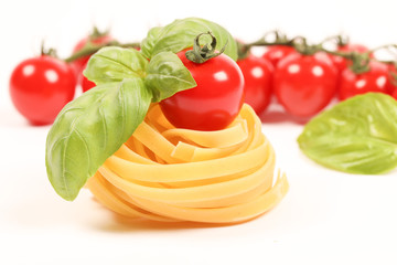pâtes, tomate, basolic