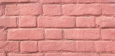 Old brick wall of pink color