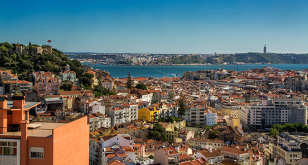 view of Lisbon Portugal.