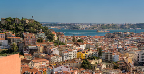 view of Lisbon Portugal.