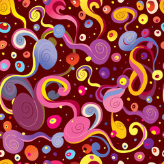 Fototapeta premium Abstract art seamless pattern
