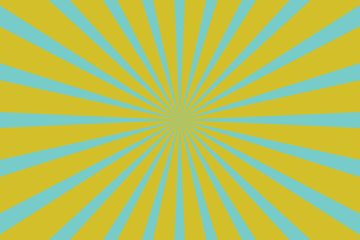 Obraz premium Yellow blue pop art background with rays