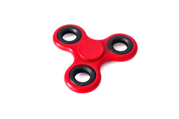 popular toy fidget spinner isolated on white