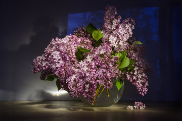  bouquet of  pink lilac