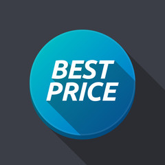 Long shadow round buttonwith    the text BEST PRICE