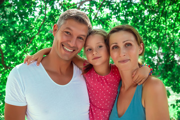 familie im grünen