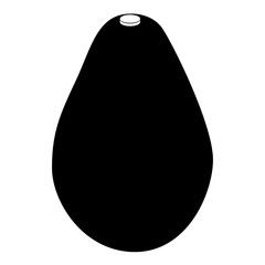 Isolated avocado silhouette