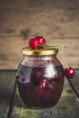  Cherry jam - sweet dessert