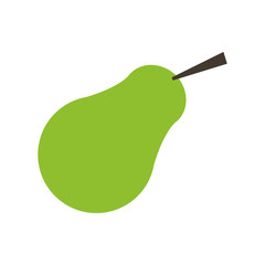 pear fruit icon image vector illustration design 