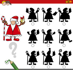 shadow game with santa claus