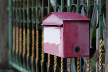 red mail box
