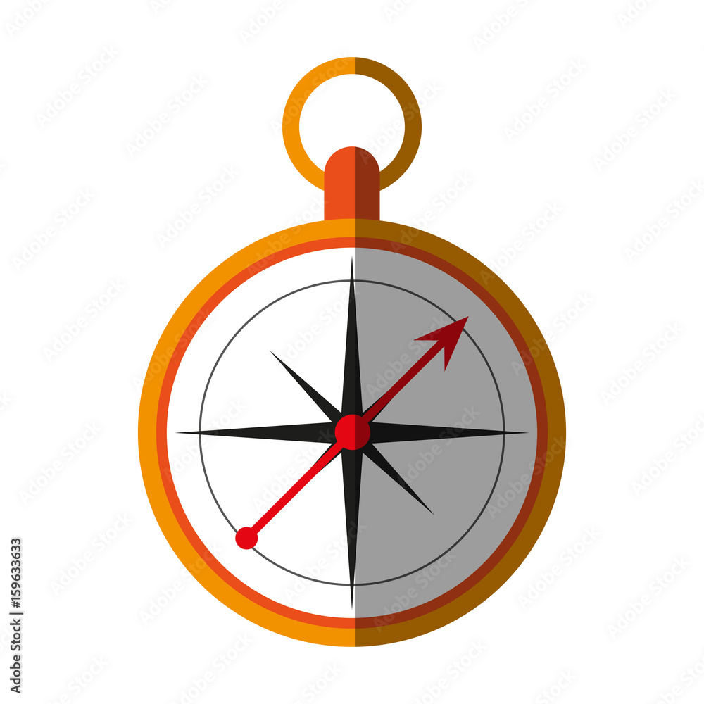 Poster navigation compass icon image vector illustration design