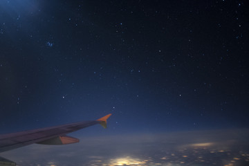 vuelo avion noche