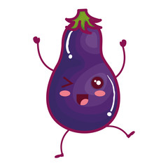 beet fresh vegetable kawaii character vector illustration design