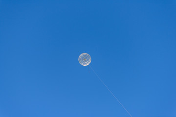 Parachute on a pulling line for a sailplane