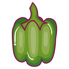 pepper fresh vegetable icon vector illustration design
