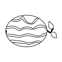 pear fruit icon image vector illustration design  single black line