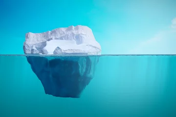 Crédence de cuisine en verre imprimé Glaciers Eisberg im Meer