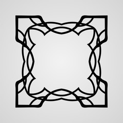 Vector ornamental abstract logo for backgrounds, logos, stickers, labels, tags and other design.