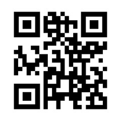 QR code the black color icon .