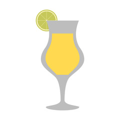 Refreshing liquor cocktail illustration icon vector graphic design