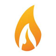 Hot fire flame icon vector illustration design graphic