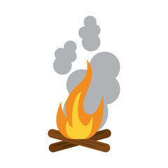 Hot fire flame icon vector illustration design graphic