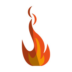 Hot fire flame icon vector illustration design graphic shadow