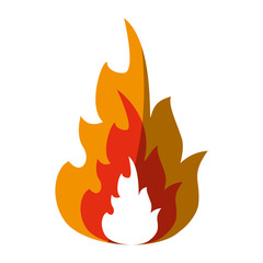 Hot fire flame icon vector illustration design graphic shadow