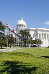 The Alabama State Capitol Building on 